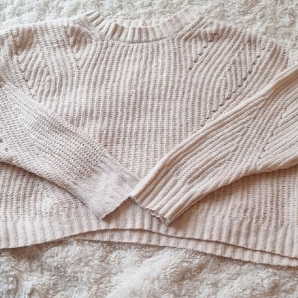American Eagle Outfitters Cream Cowl Neck Sweater